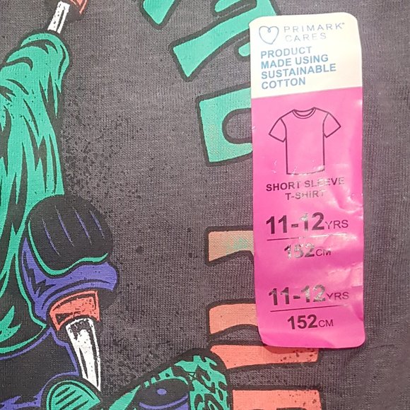 PRIMARK T-SHIRT SKATER LOGO SIZES 8-12YRS - Picture 3 of 5